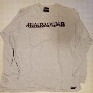 Vintage Harvard Sweatshirt Jansport Men's XL Gray Long Sleeve, Crew Neck